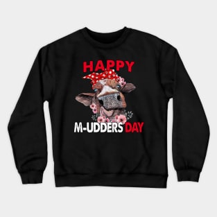 Happy M-Udders Day Mother’s Day Cow Mom Crewneck Sweatshirt